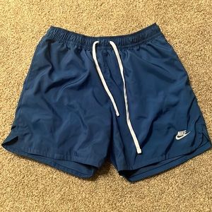 Nike, large 6 in. blue shorts
